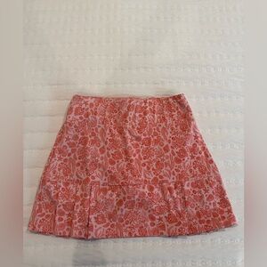 Sigrid Olsen Coral Floral Tennis Golf Pickleball Skort